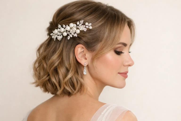 17 Beautiful Short Bridal Wedding Hairstyles to Inspire You