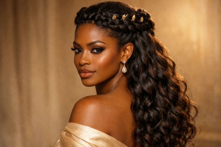 20 Half Up Half Down Hairstyles for Black Women That Are Stunning