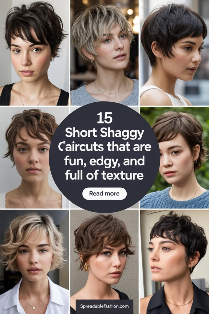 Short shaggy haircuts 2026