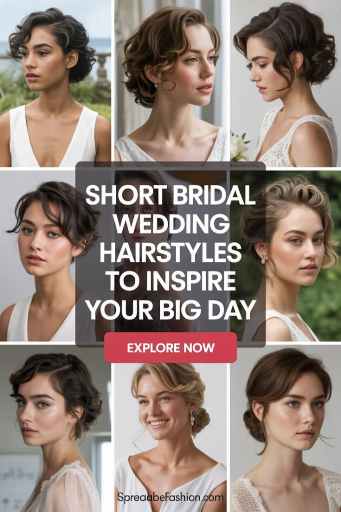 Short bridal hairstyles for 2026