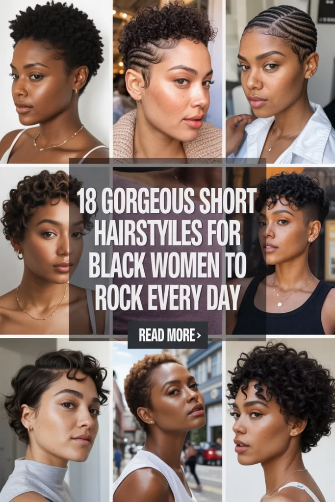 Short hairstyles for black women