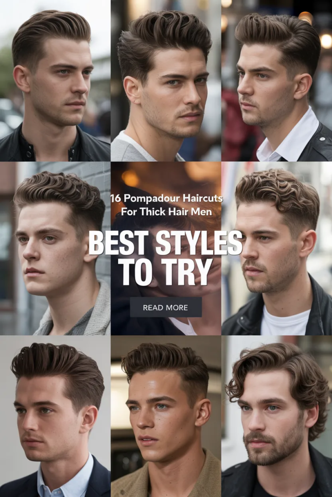 Pompadour haircuts for thick hair men in 2026 