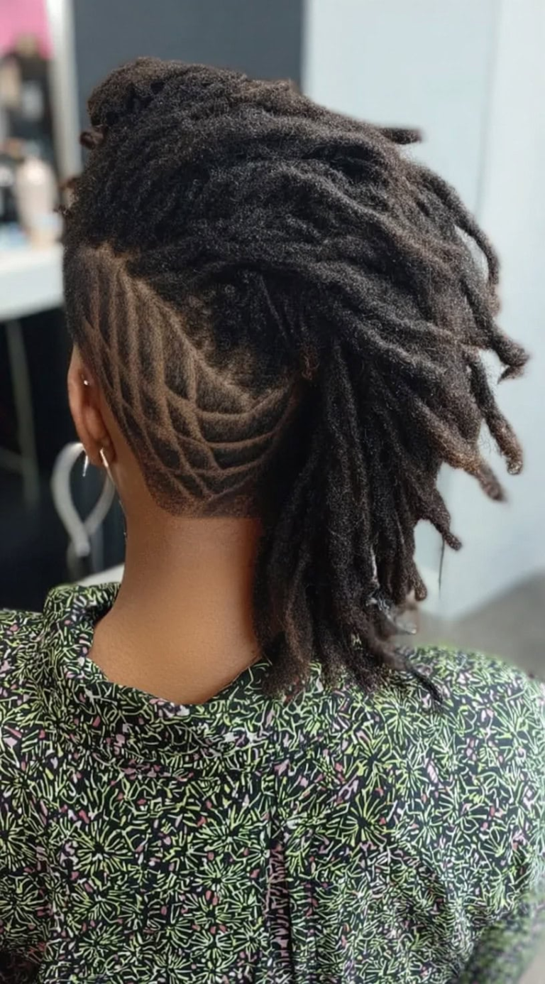 40 Locs with Undercut Women Hairstyles: Bold and Beautiful Ideas